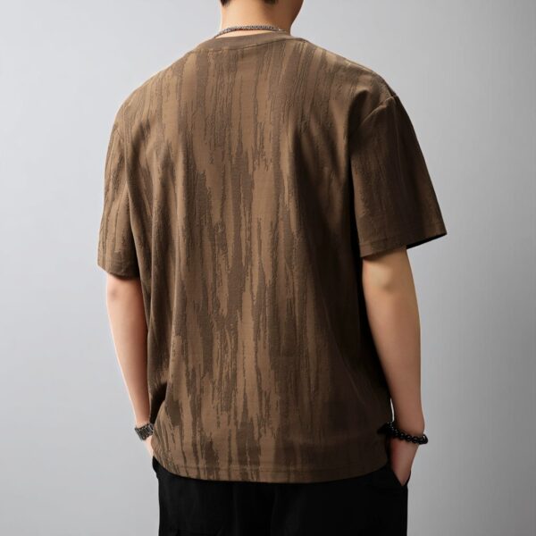 Áo thun nam cotton họa tiết vỏ cây NOMATHCT001